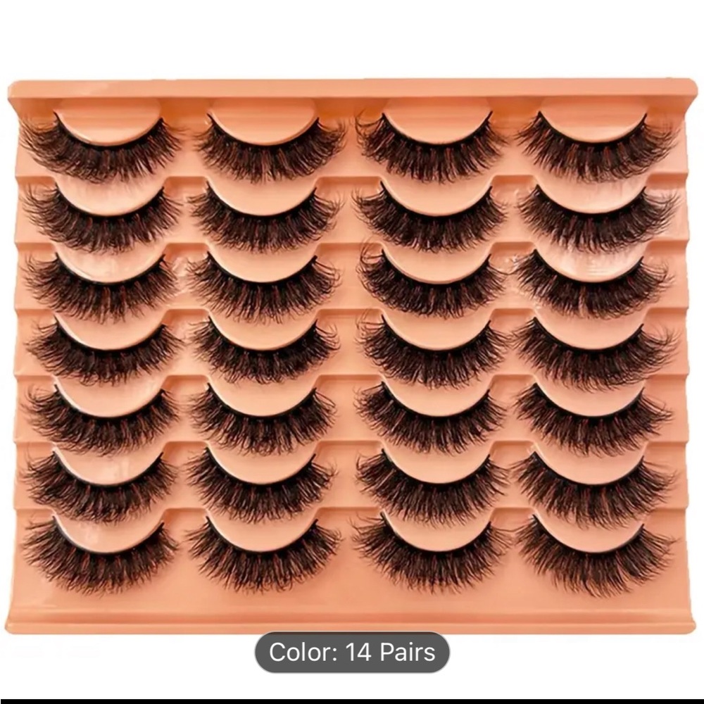 Fake/false lashes 14 pairs